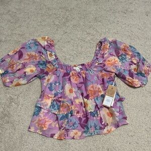 NEW Billabong Floral Top (Size S)